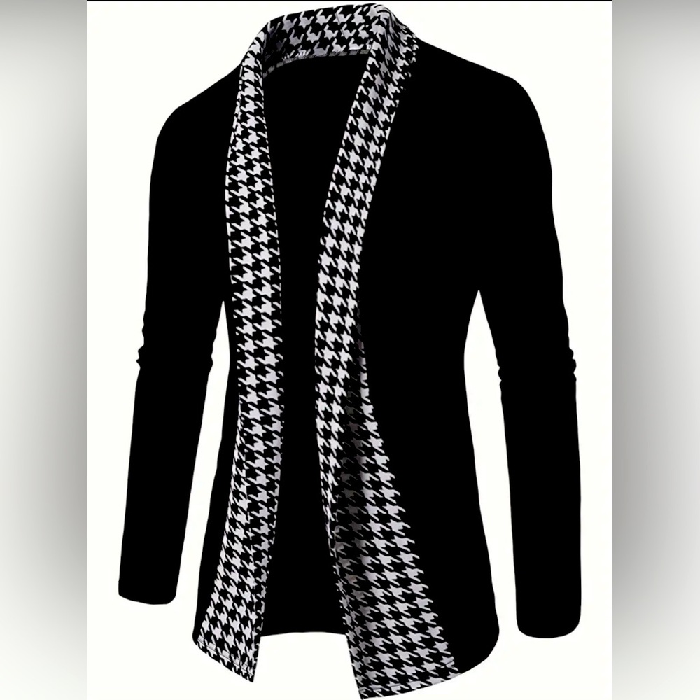 Men’s 2XL cardigan with stitched on scarf